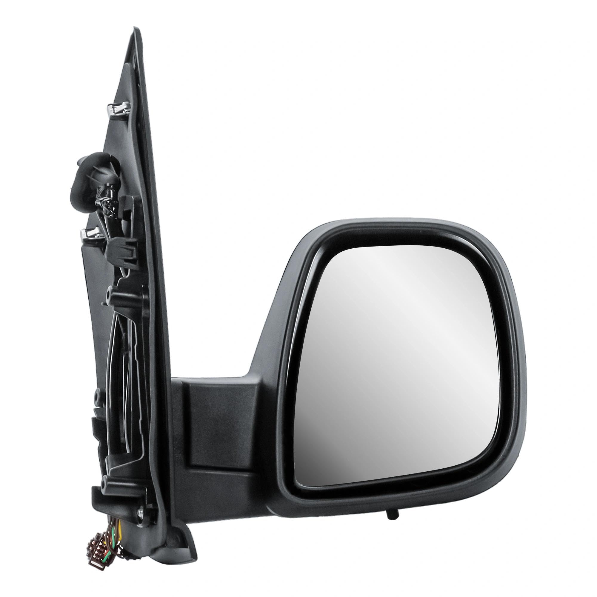 Espejo retrovisor derecho para Citroën Jumpy Peugeot Expert Opel Vivaro 2016-2024 | Eléctrico, calefacción, plegable manualmente, cubierta negra mate, lado del copiloto, para Toyota ProAce