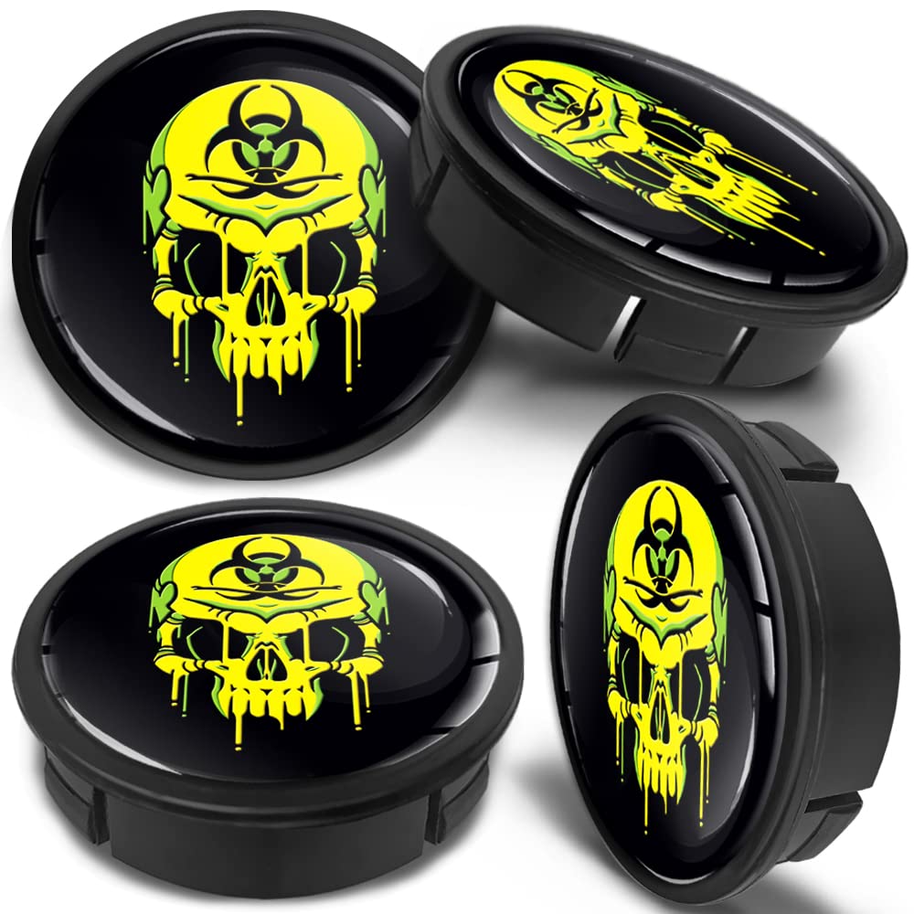 60mm Wheel Centre Caps Set of 4 – Black ABS Plastic Alloy Wheel Hub Caps Replacement – Push Fit Car Wheel Centre Caps – Multiple Designs (CX 0) — view 34