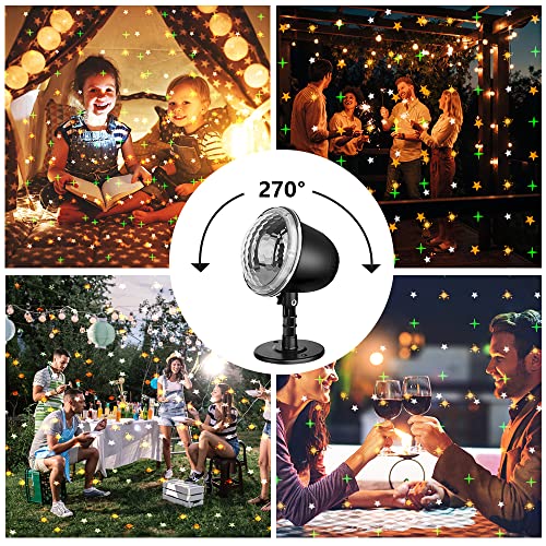 Star Projector, Elec3 Christmas Projector Light Outdoor, Holiday Light Projector With Remote Control And 5 Modes Waterproof Indoor Outdoor Landscape Lights For Bedroom Xmas Holiday Night Party Decor #TOP6