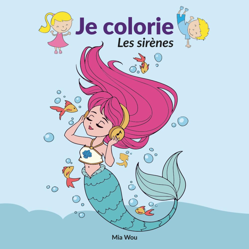 Je colorie: Les sirènes