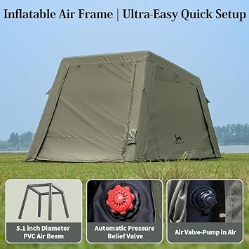 MC TOMOUNT Inflatable Tents for Camping, Large Family Blow Up Camping Tent