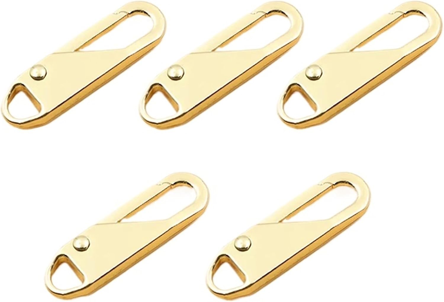 Zipper Pull Replacement 80PCS Metal Zipper, Head, Charms Pulls(Bronze)