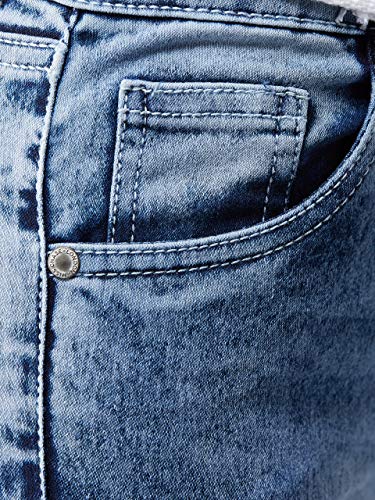 Image of Dolce Crudo Women's Light Blue Slim Fit High Rise Regular Length Light Wash Twill Tape Detailing Denim Stretchable Jeans
