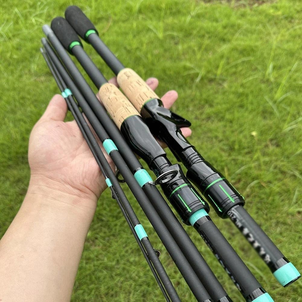 Wędka Wędka castingowa UltraLight Carbon Travel Lure Pole 4/5 sekcji Uchwyt wygodny Prezenty wędkarskie