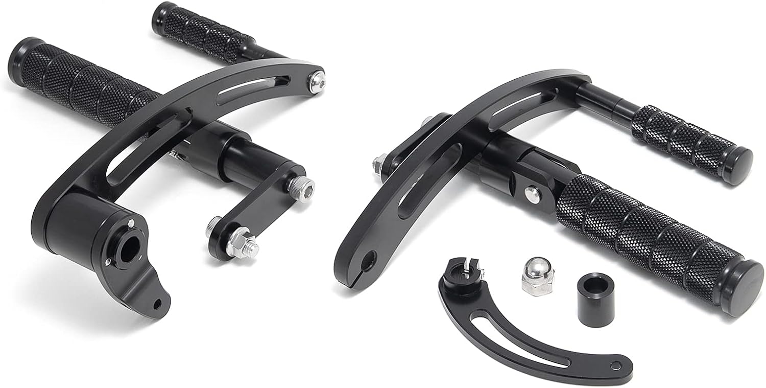 TARAZON CNC Black Forward Controls Foot Pegs 4" for Harley