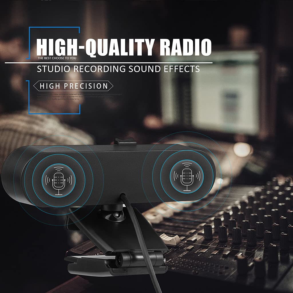 Webcam haute définition 1080p USB avec microphone intégré Lecteur 2K pour appels