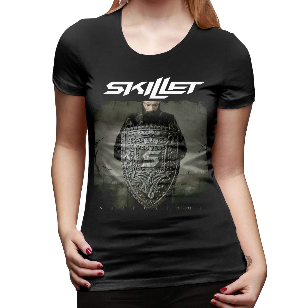 Melissa J HagenT Shirt Women Basic Round Neck Tops Cotton T Shirts