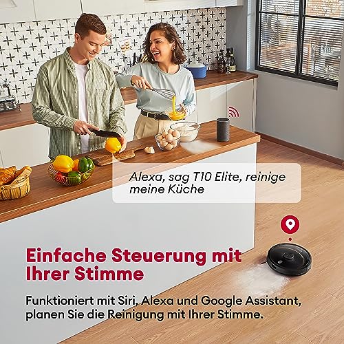 Ultenic Robot Vacuum Cleaner with Mop, Time Scheduled, 160mins Runtime, Hands-free 3L Self-Empty Dock, Carpet Auto-boost, Smarter Lidar Navigation, APP/Alexa,Ideal for Floor Carpet Pet Hair, T10 ELITE - Image 7