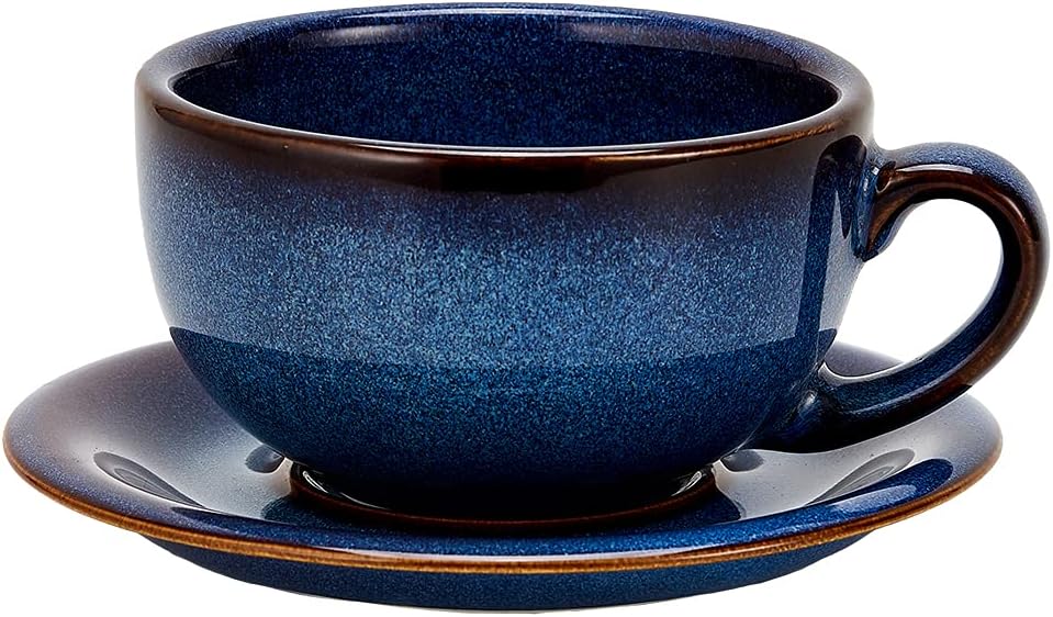 Coffeezone Vintage Design 12 oz Ceramic Latte Art