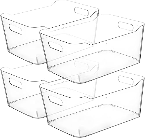 Miniatura 7 de Contenedores de almacenamiento de plástico transparente, perfectos para organización de cocina o organización y almacenamiento de despensa,