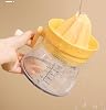 Hand Lemon Citrus Juicer Machine - Manual Lemon Lime Citrus Orange Juice Squeezer, Portable Slow Fruit Press Juicer Extractor Orange