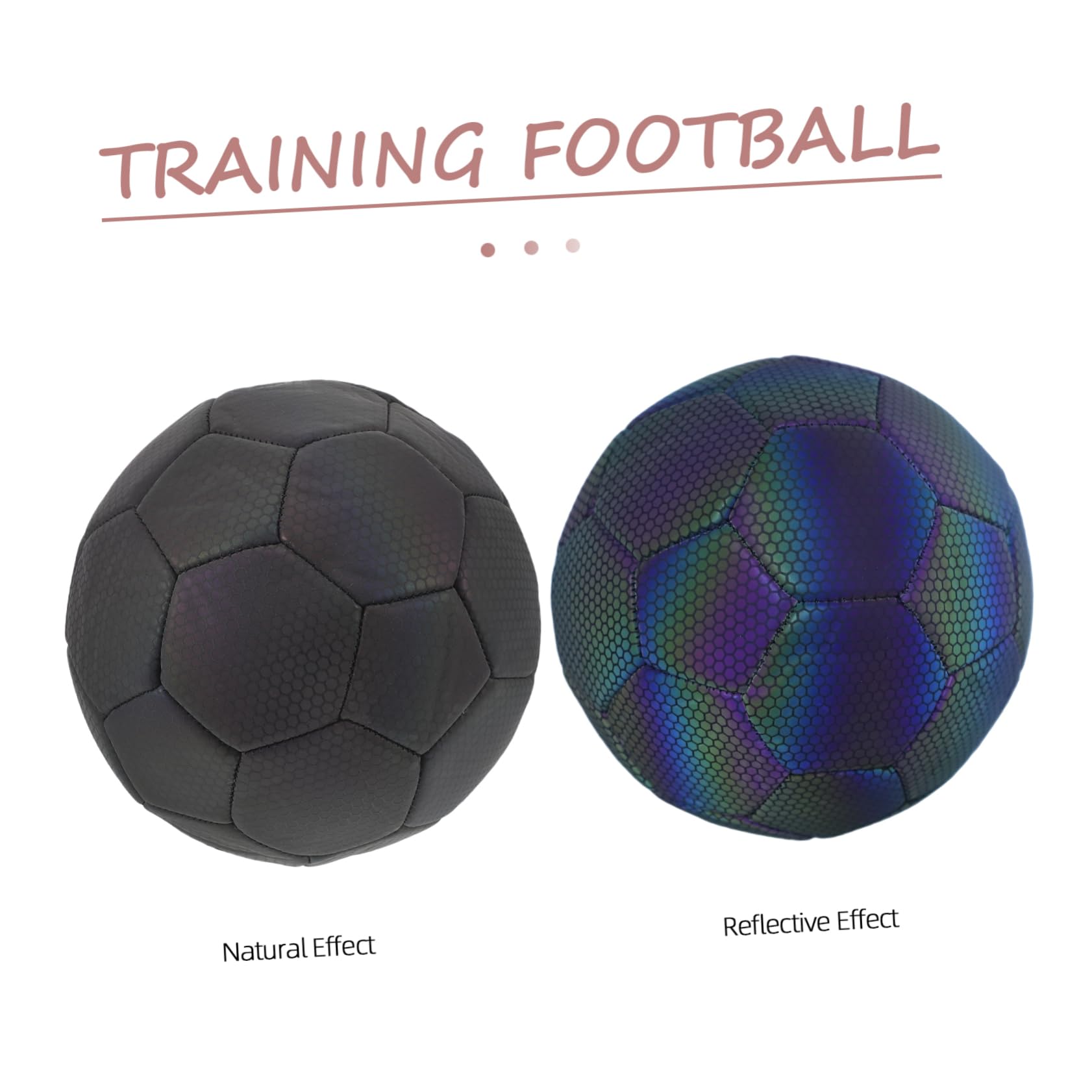 Balones De Fútbol con Efectos Holográficos Que Brillan En La Oscuridad para Niños Niñas Y Adultos