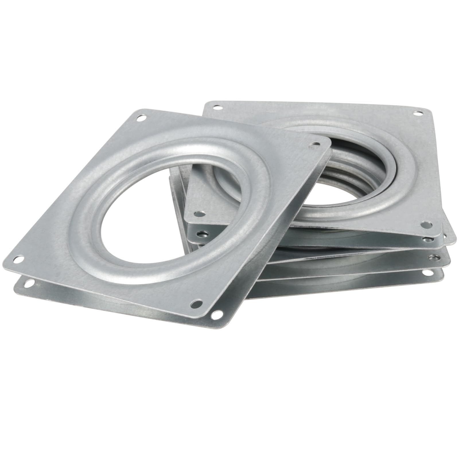 Lazy Susan Hardware, 10 pezzi da 15,2 cm di spessore, 360 gradi Lazy Susan Giradischi Quadrato Rotante Piastra Cuscinetto per Giradischi, Vassoi da portata, Rack di stoccaggio della cucina,