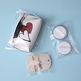 Self Sealing Cellophane Bags,3x5 Inch Cello Bag, Resealable Cellophane Plastic Bags Self Adhesive for Packaging Gifts, Products,100 Pcs