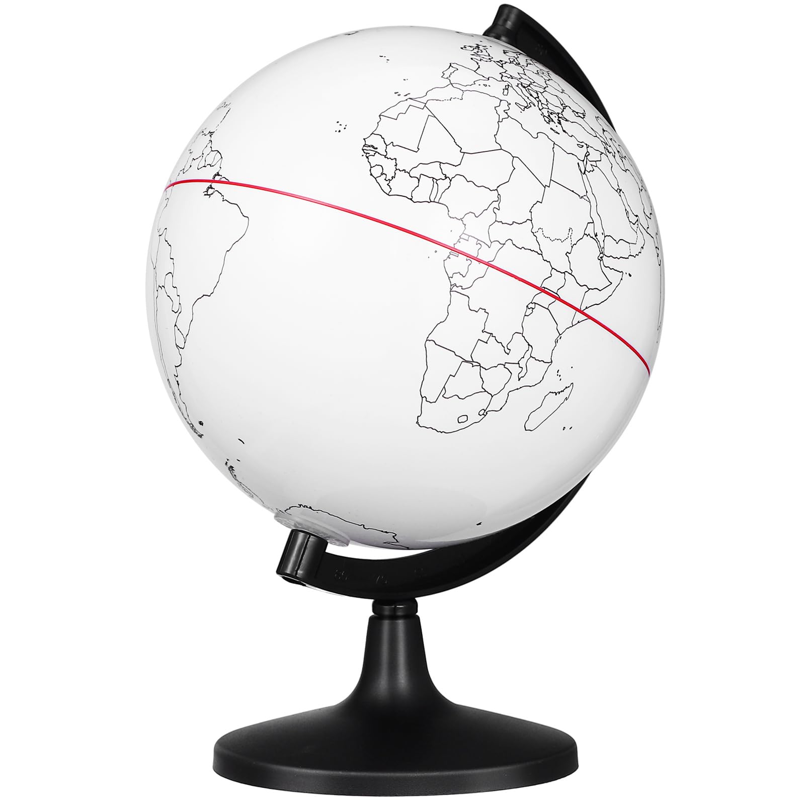 TOYANDONA Blank World Globe Small Educational Globe with Stand Dry Erase Diy Map Round Earth Globe Toys for for Geographical Teacher Students Classroom Desktop Decor