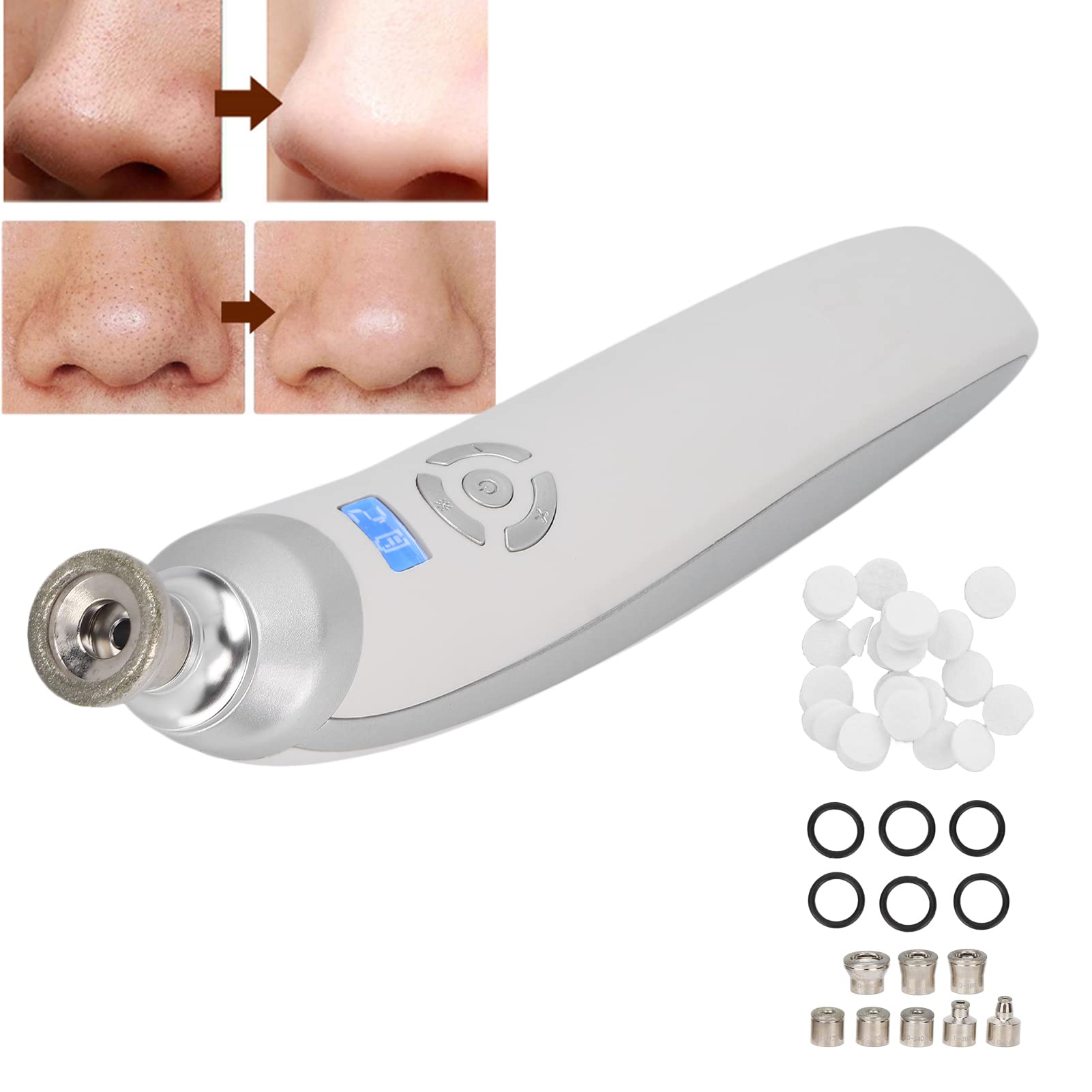 Machine de microdermabrasion diamant tenue dans la main, aspirateur de pores professionnel pour salon de soins de la peau