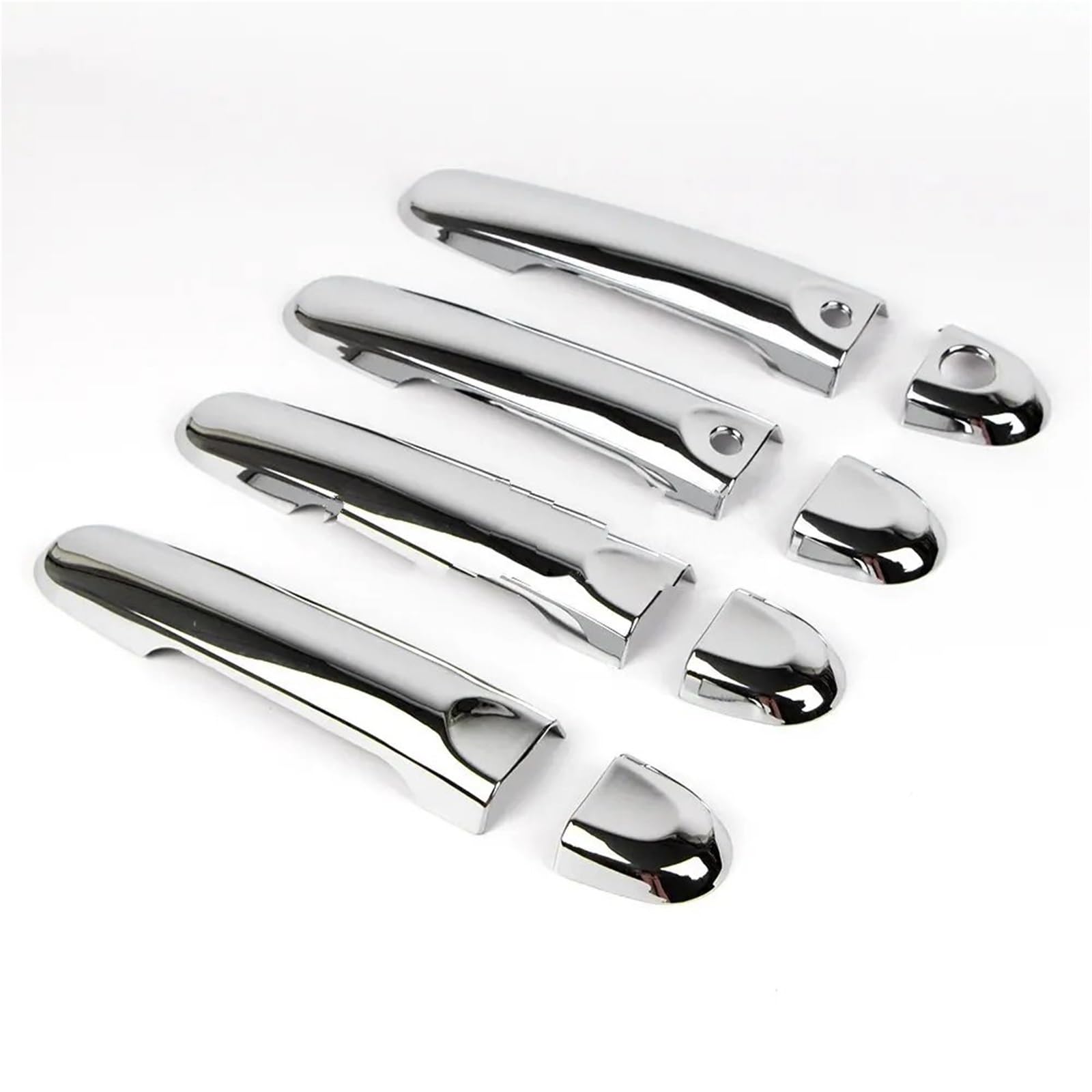 Rdwspli One Color Exterior Handle Shell Compatible With Nissan For Versa For Note 2014-2017 Door Handle Cover Abs Chrome Molding Trim Bezel With For Smart Keyhole