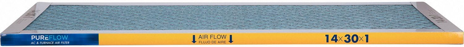 PUREFLOW Odor Control Home Air Filter MERV 13, 14x30x1 Furnace Filter, 4 Layer High Efficiency Filtration for Dust, Smoke, Fumes, Pollutants (Pack-of-2)