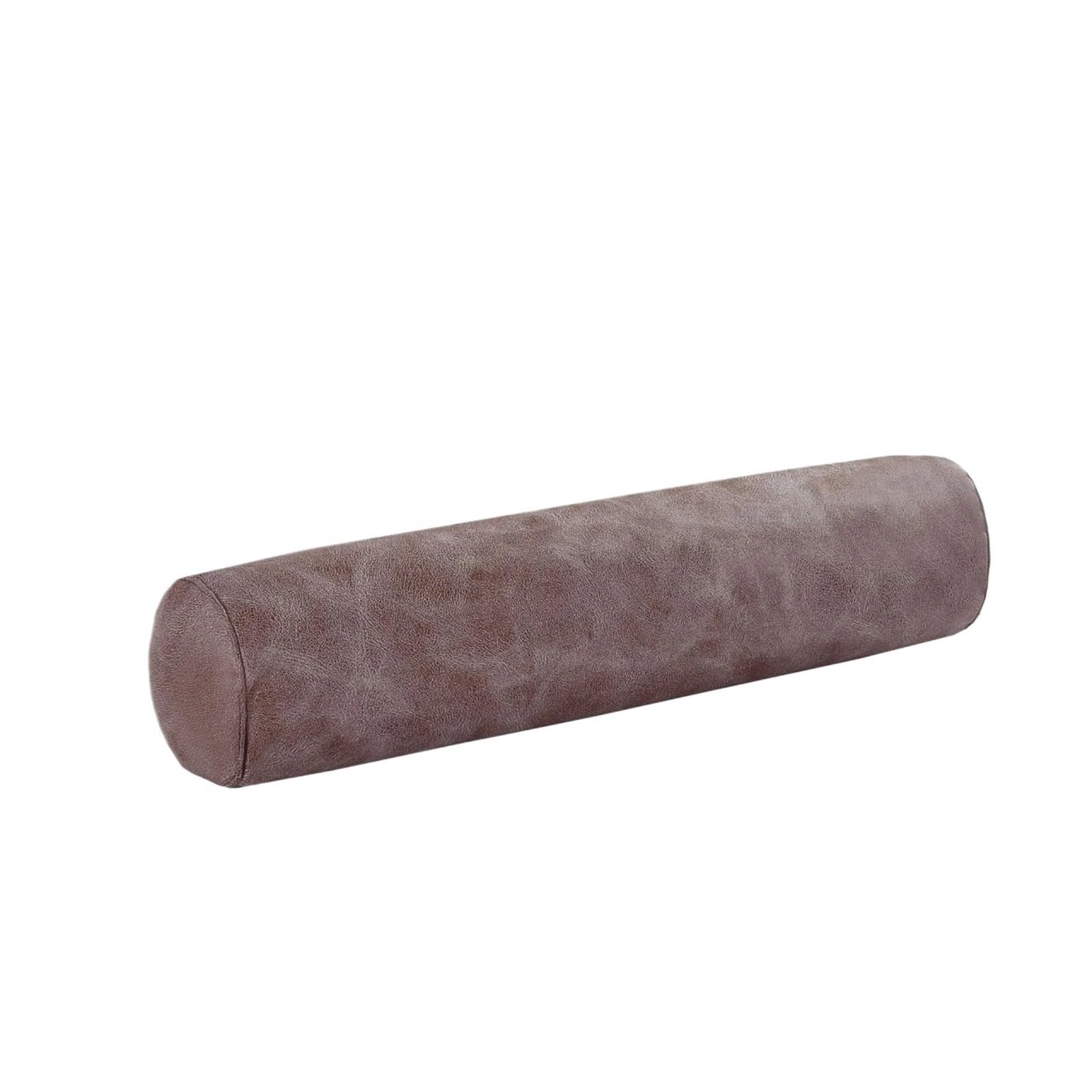 Cylindrical Pillowcase Round Cervical Roll Cylinder Bolster Pillow Removable Washable Cover Ergonomically Designed for Head, Neck,Back, and Legs(Tech cloth -gray,15x40cm 1pcs)