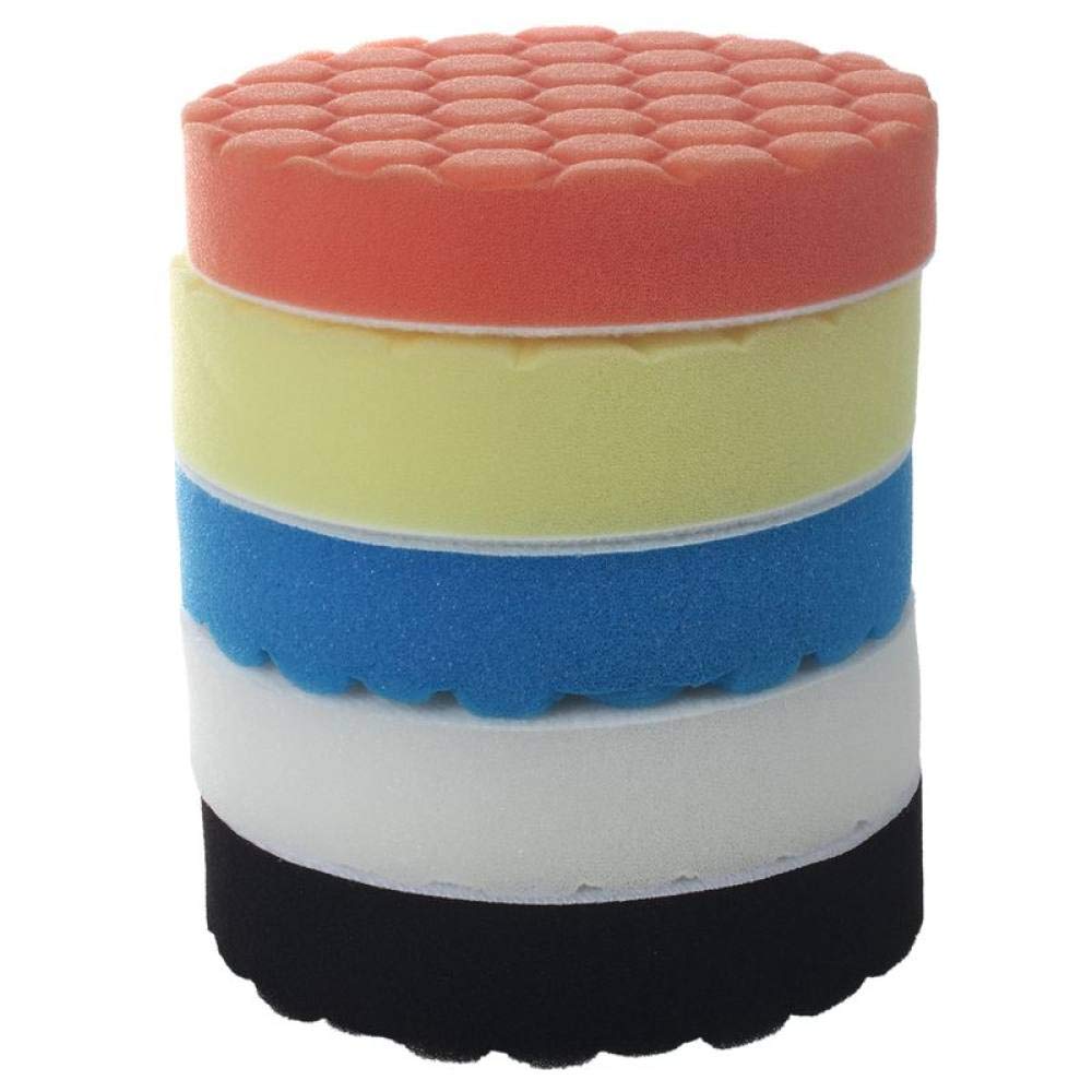 5-calowy (125 mm) zestaw nakładek polerskich do polerki samochodowej Zestaw 5 sztuk, A