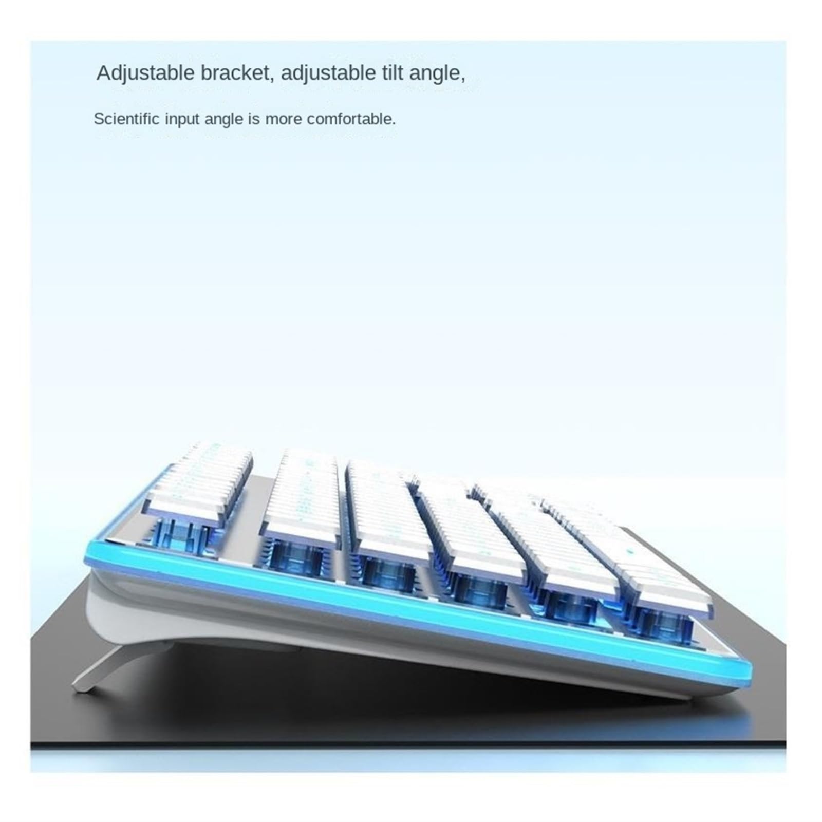 Combo Teclado y Ratón Inalámbrico Teclado Mecánico con Cable, Juego Silencioso De Teclado Y Ratón De Oficina For Ordenador Portátil PC/Laptops/Ordenador(Black)