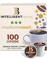 Vista 10 de Intelligent Blends Medium Dark Roast Coffee Pods, 16 ct, Single Serve Pods – 100% Arabica Coffee, Compatible with Keurig K Cups Maker