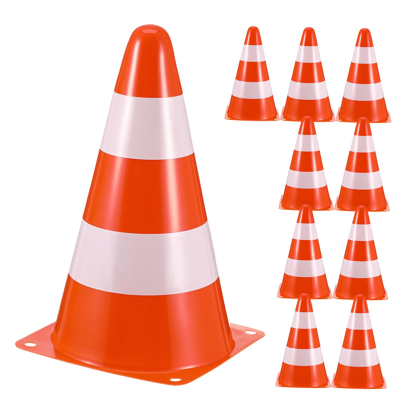 ibasenice 10 Piezas De Equipo De Entrenamiento De Bloqueo De Carreteras Conos De Fútbol Conos De Entrenamiento De Fútbol Deportivo