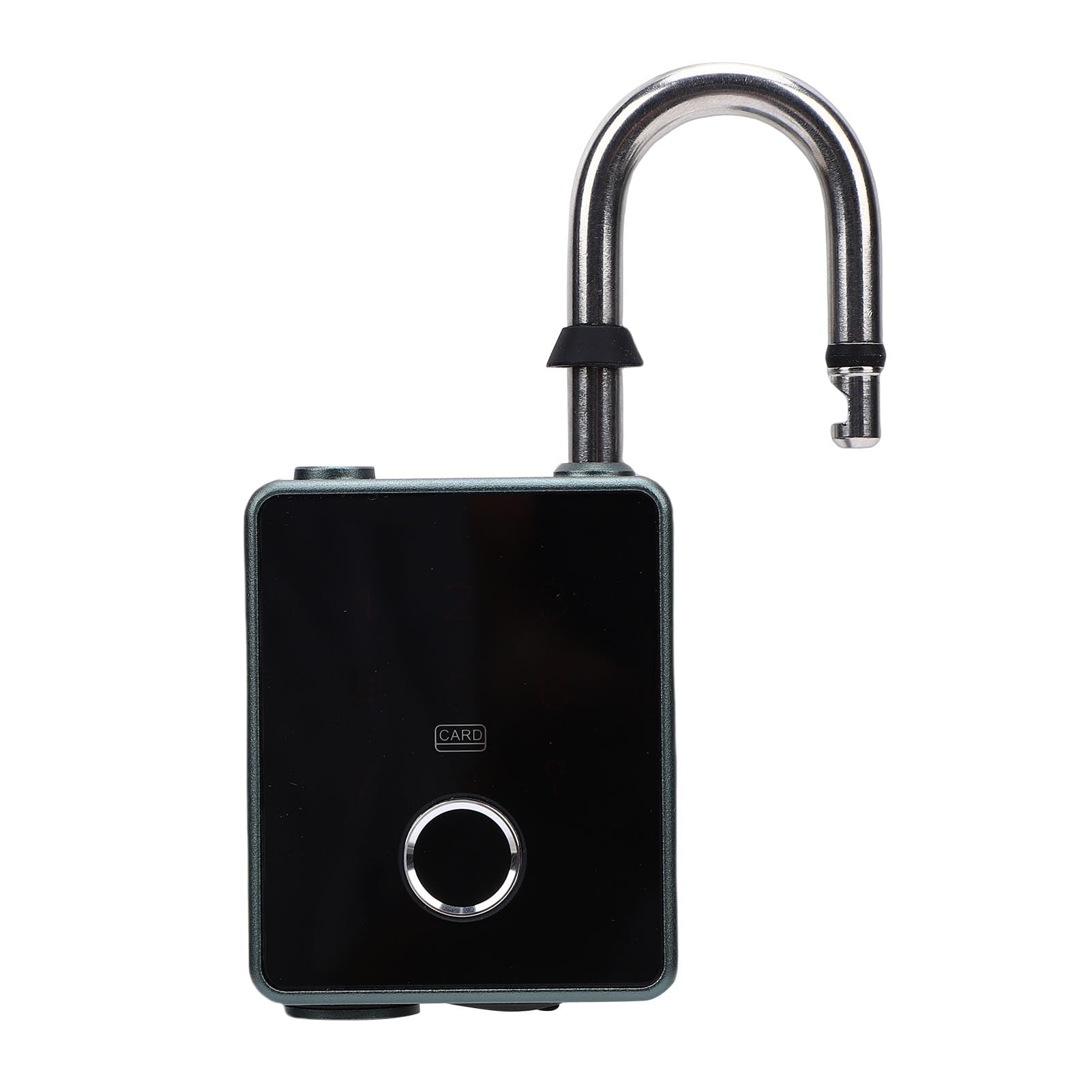 Pissente Candado Inteligente Combinado con Huella Dactilar y Teclado Táctil, Candado Digital de Aleación de Zinc, 6 Métodos de Desbloqueo, IP65, para Taquillas de Gimnasio, Portón, Valla,