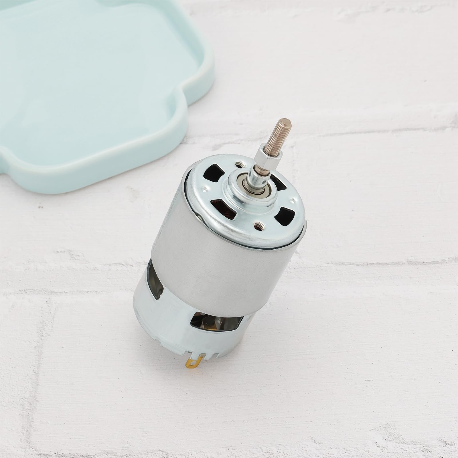 755 Bürstenmotor 755 Gleichstrommotor DC 21 V Bürstenmotor Motor mit Großem Drehmoment Und Langer Welle für 21 V Trimmer-Grasschneidermotor