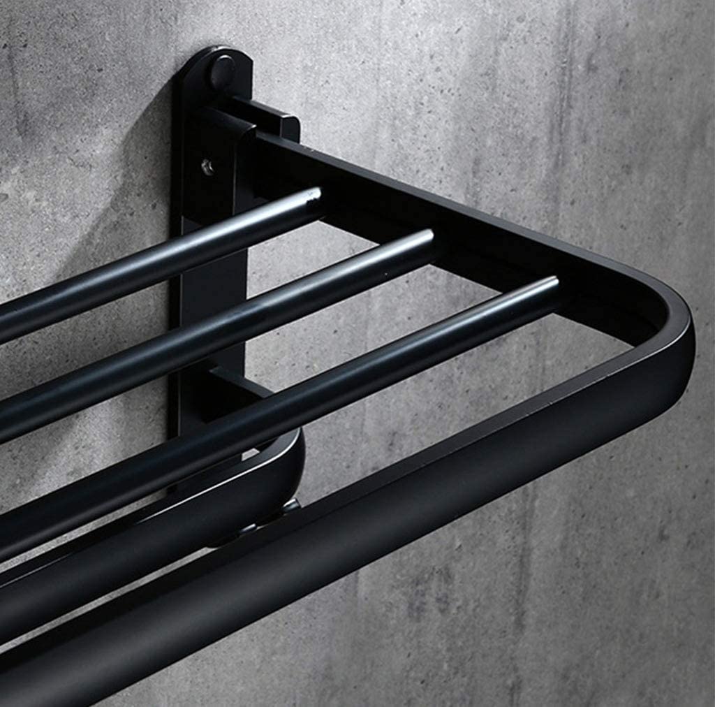 Porta Asciugamani Portasciugamani Pieghevole Space Alluminio A Parete A Doppio Strato Bagno Rack Cucina Accessori Per Il Bagno