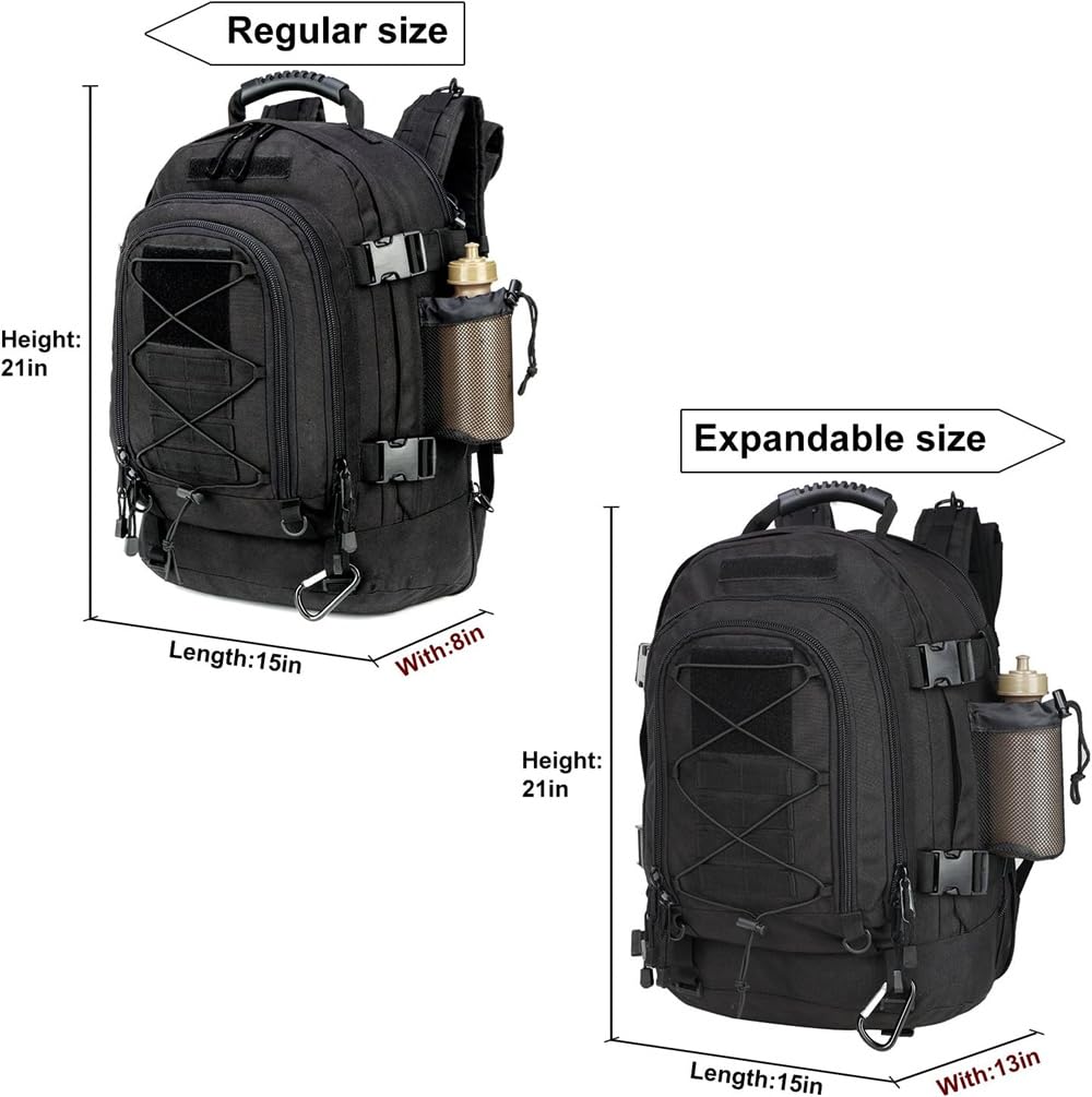 Zaino tattico militare grande 60L impermeabile militare assalto 3 giorni pack per escursionismo, trekking, caccia, campeggio