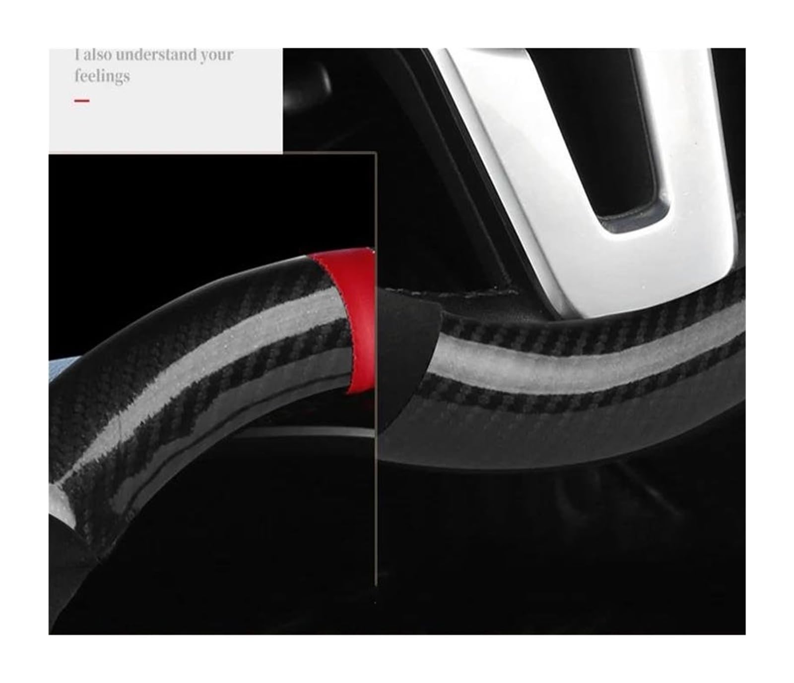 Lenkradabdeckung Auto-Lenkradabdeckung für Hyundai i40 i30 i20 i10 ix35 ix25 für Tucson für Accent für Elantra für Santa Fe Lenkrad Bezug Auto(Black)