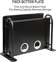 Vista 5 de Caja de almacenamiento de enrutador WiFi inalámbrico doble de metal negro, estante de TV, estante para colgar en la pared, soporte de tablero