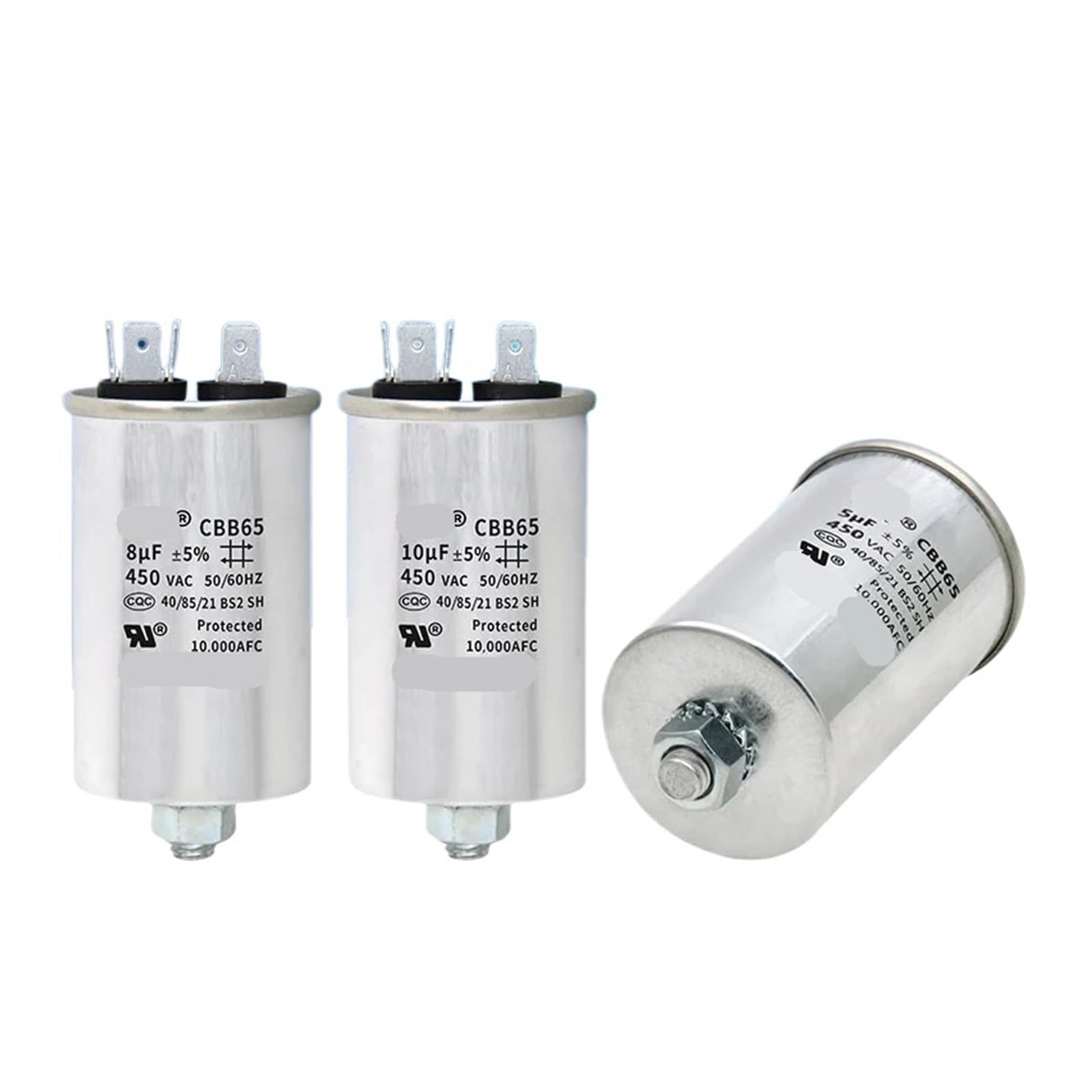 KSZHZYMGX 1pcs CBB65 capacitor bottom with screw 5UF 10UF 15UF 20UF 25UF 30UF 35UF 40UF 50UF 60UF 70UF 80UF 100UF 450V screw(CBB65 30UF)