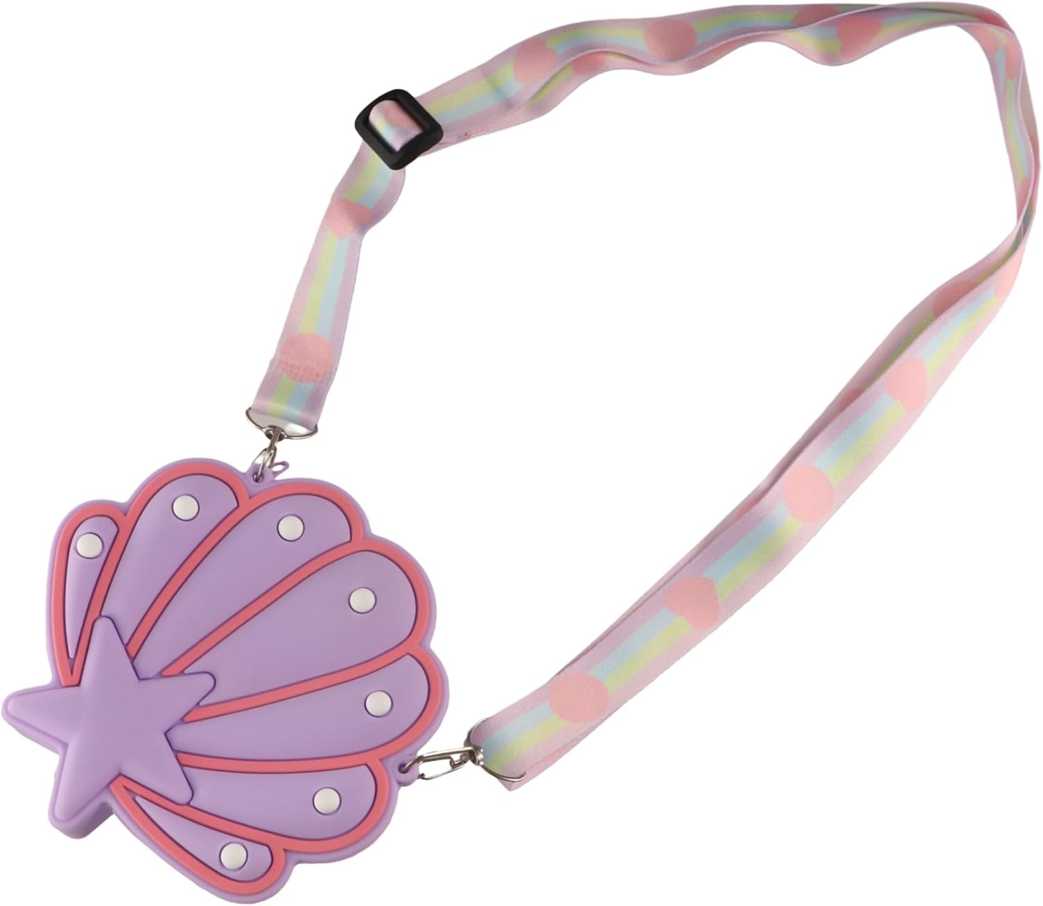 Seashell Shape Crossbody Bag Girls Starfish Purse Cute Shoulder Bag with Adjustable Strap Mermaid Bag Seashell Purse - Image 4