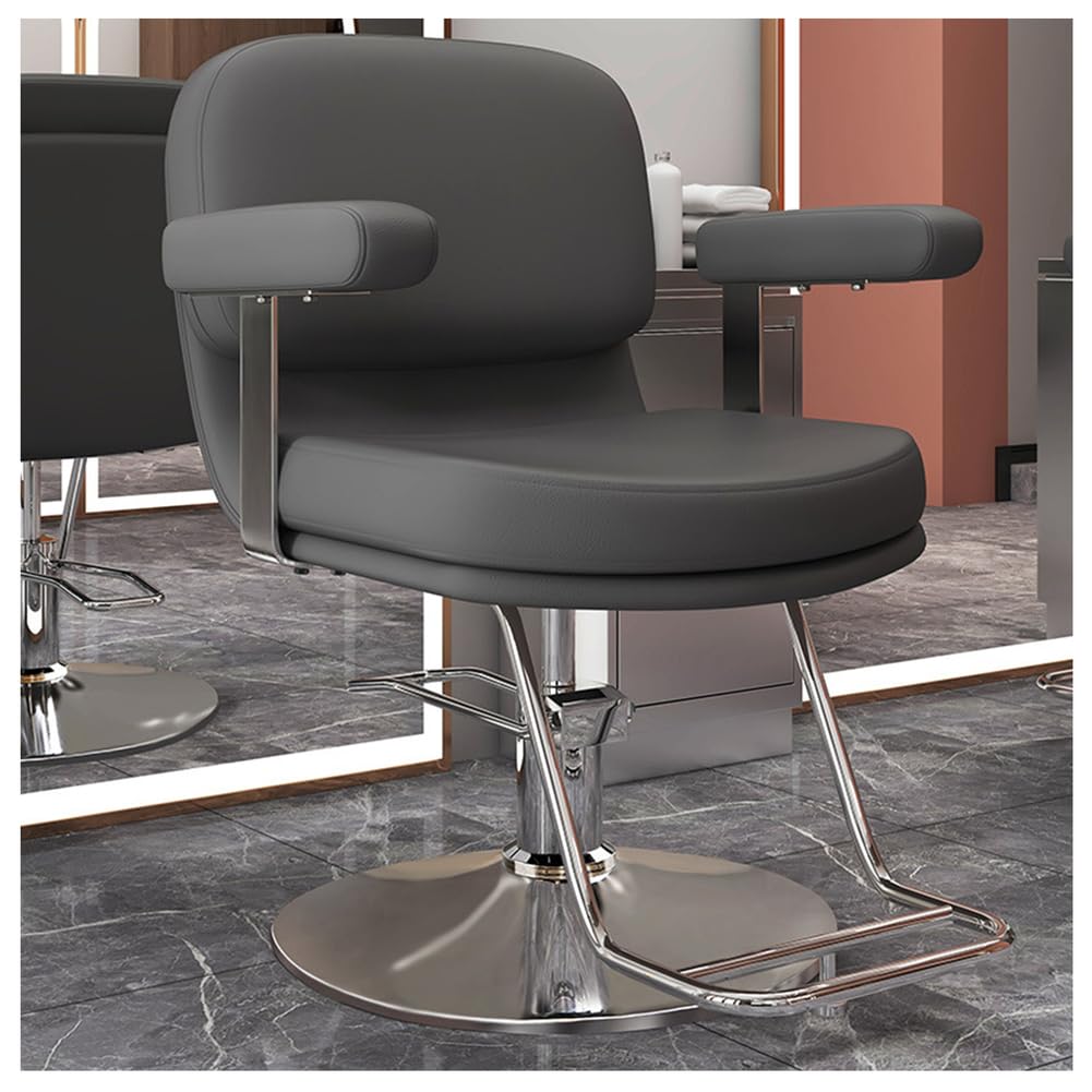 Fotel dla fryzjera, fotel fryzjerski z wytrzymałą pompą hydrauliczną, salon fryzjerski, tatuaż, warkocz, sprzęt do pielęgnacji włosów,Gray