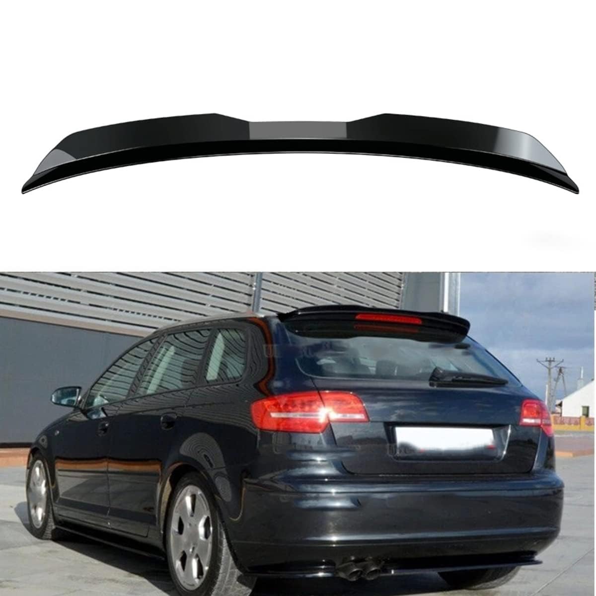 Spoiler del paraurti posteriore dell'auto, per Audi A3 Sportback 8P 2004-2013, spoiler del diffusore per auto