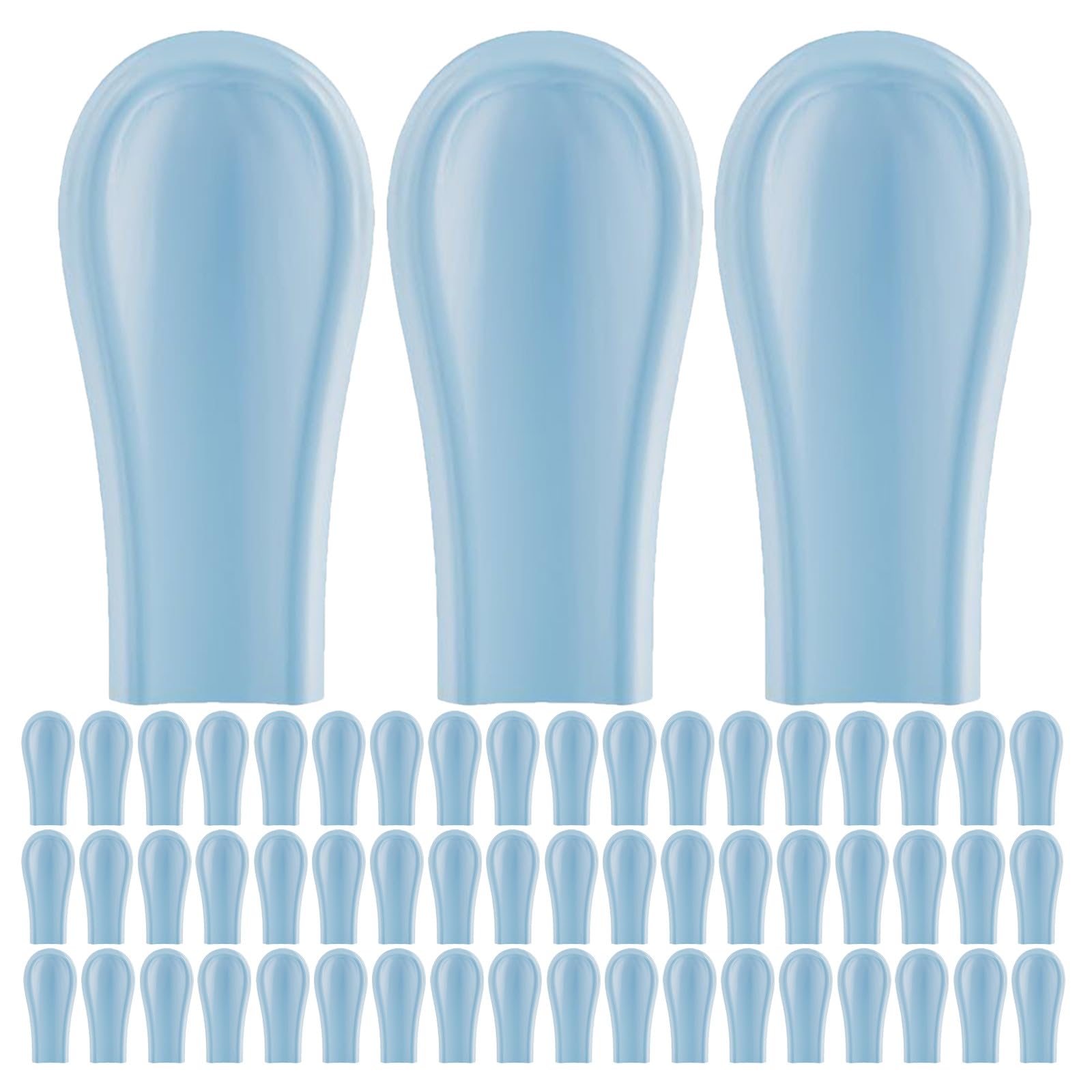 150pcs Ear Wax Removal Silicone Tips Replacement Ear Spoon Sleeves for Visual Wax Cleaner Soft Silicone Tips for