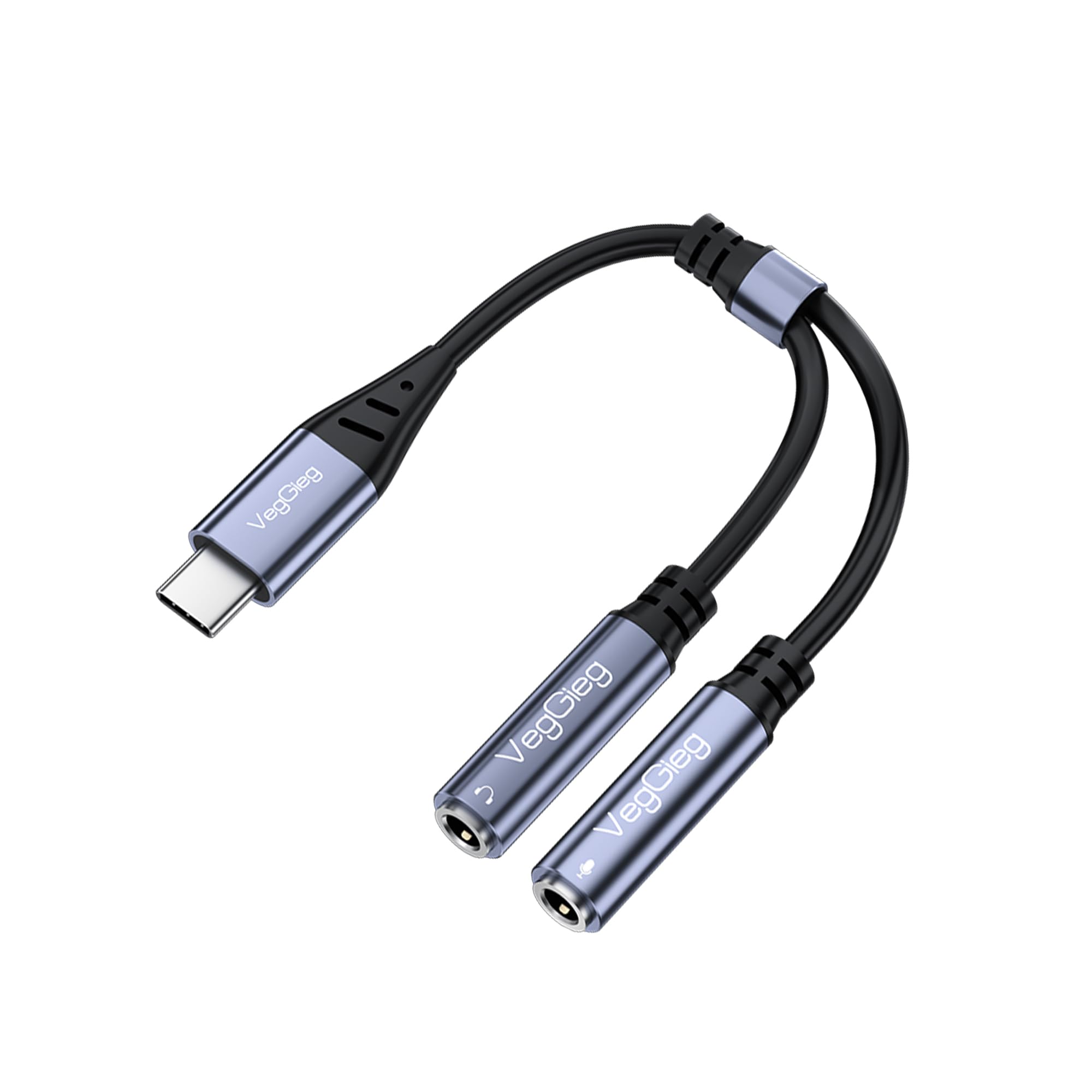 Type-C to 3.5mm Aux ve Mikrofon Dönüştürücü Adaptör DAC Chip HiFi Ses Kartı