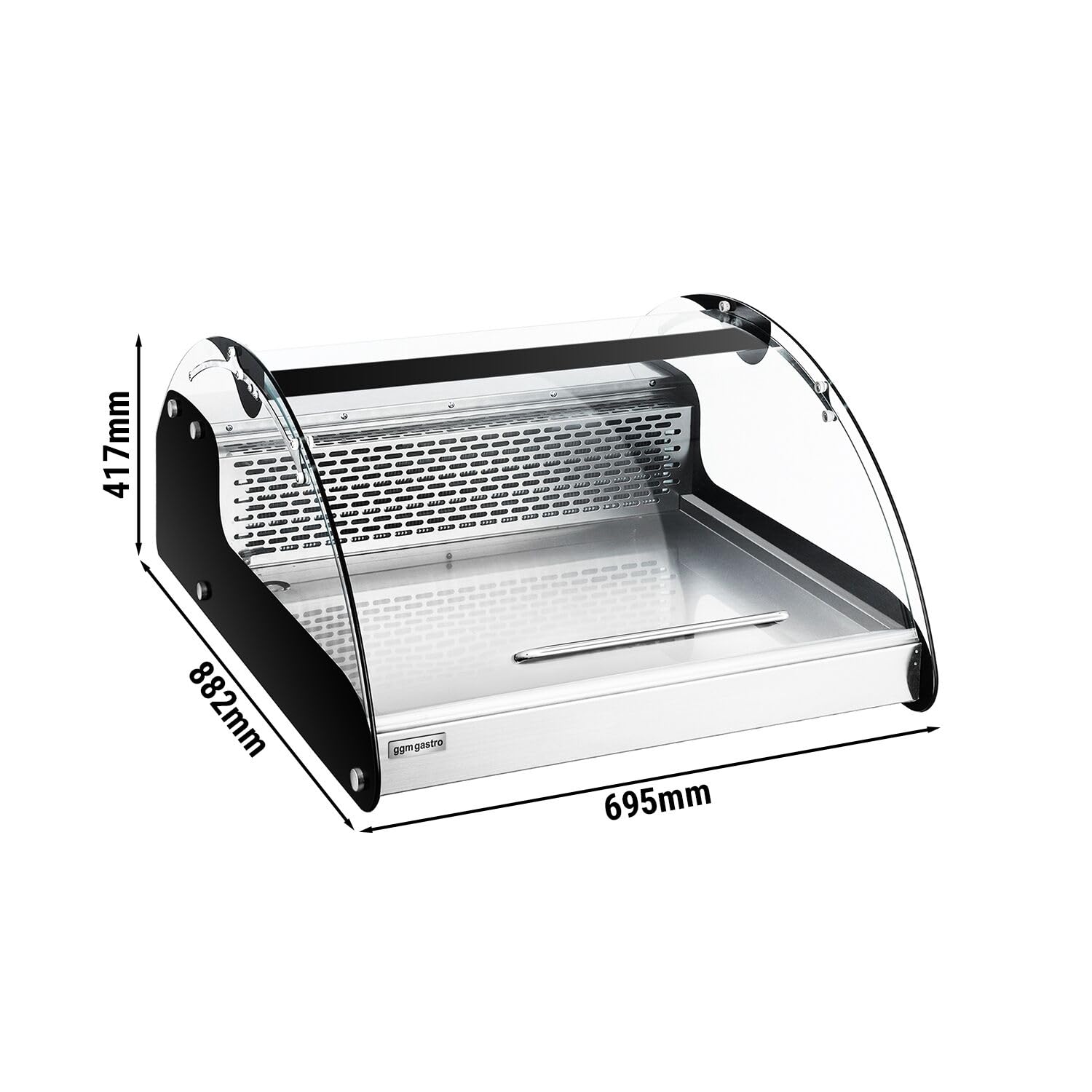GGM Gastro Tisch-Kühlvitrine 118 L, 695 mm