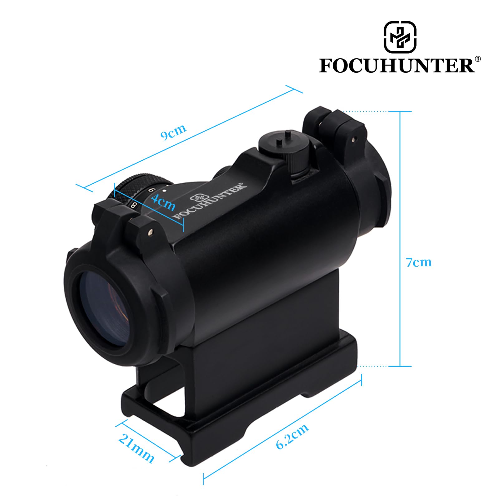 Amazon.co.jp: FOCUHUNTER 1x24 T-1ドットサイト 11段階調光赤ダット
