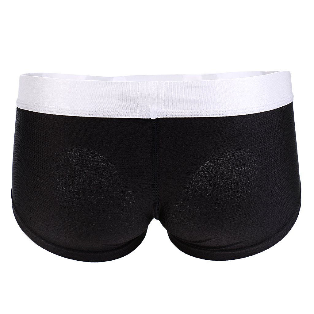 nivaa Man's Silky soft Solid Boxer Brief Men's Underwear XL Black-picture-36