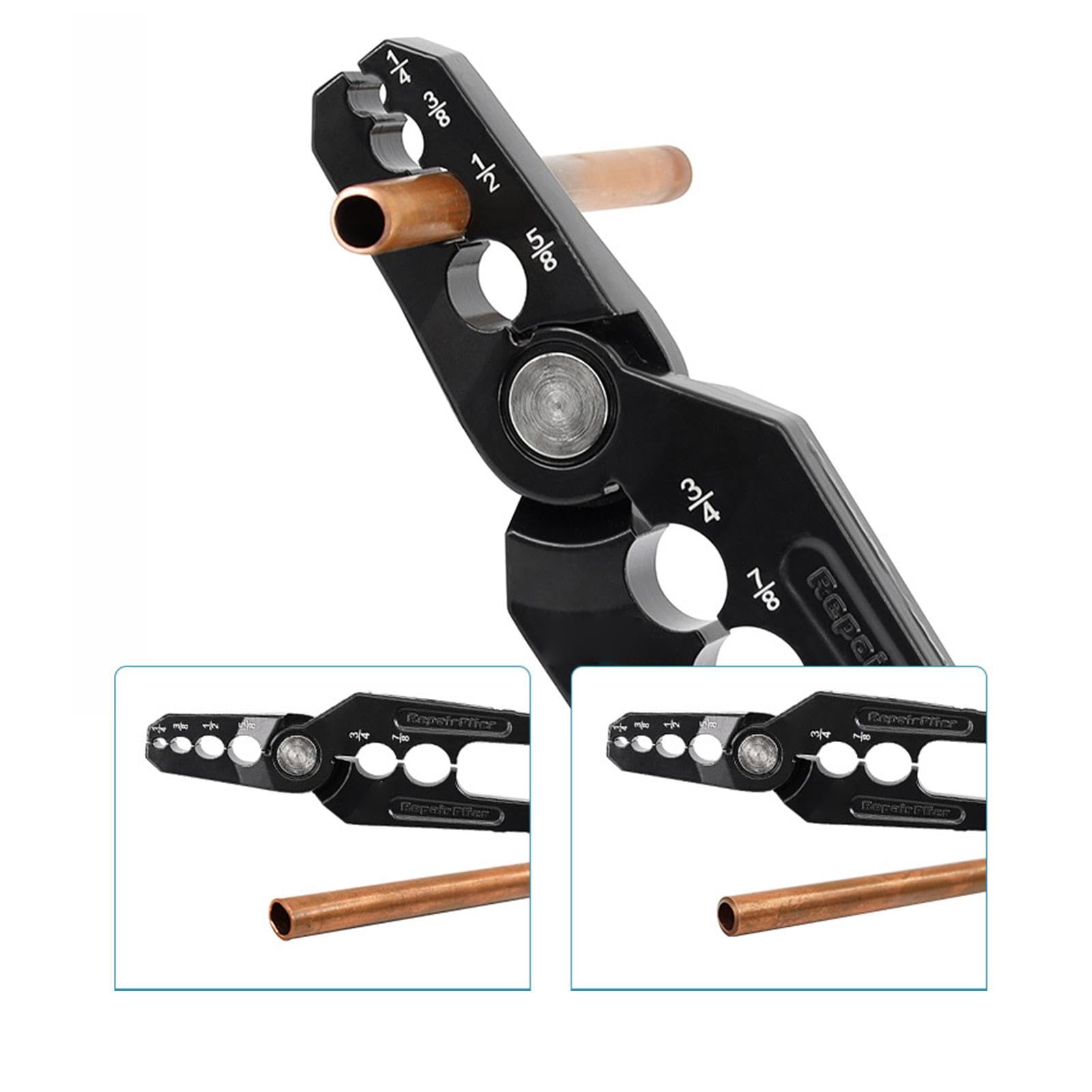 Kupferrohr Reparaturzange - Rohrrundungszange Für 1/4 Bis 5/8 Zoll Rohre