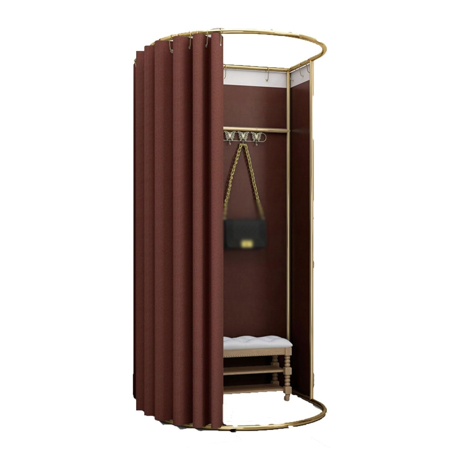 Cabine d'essayage indépendante pour créer un espace de change sans travaux