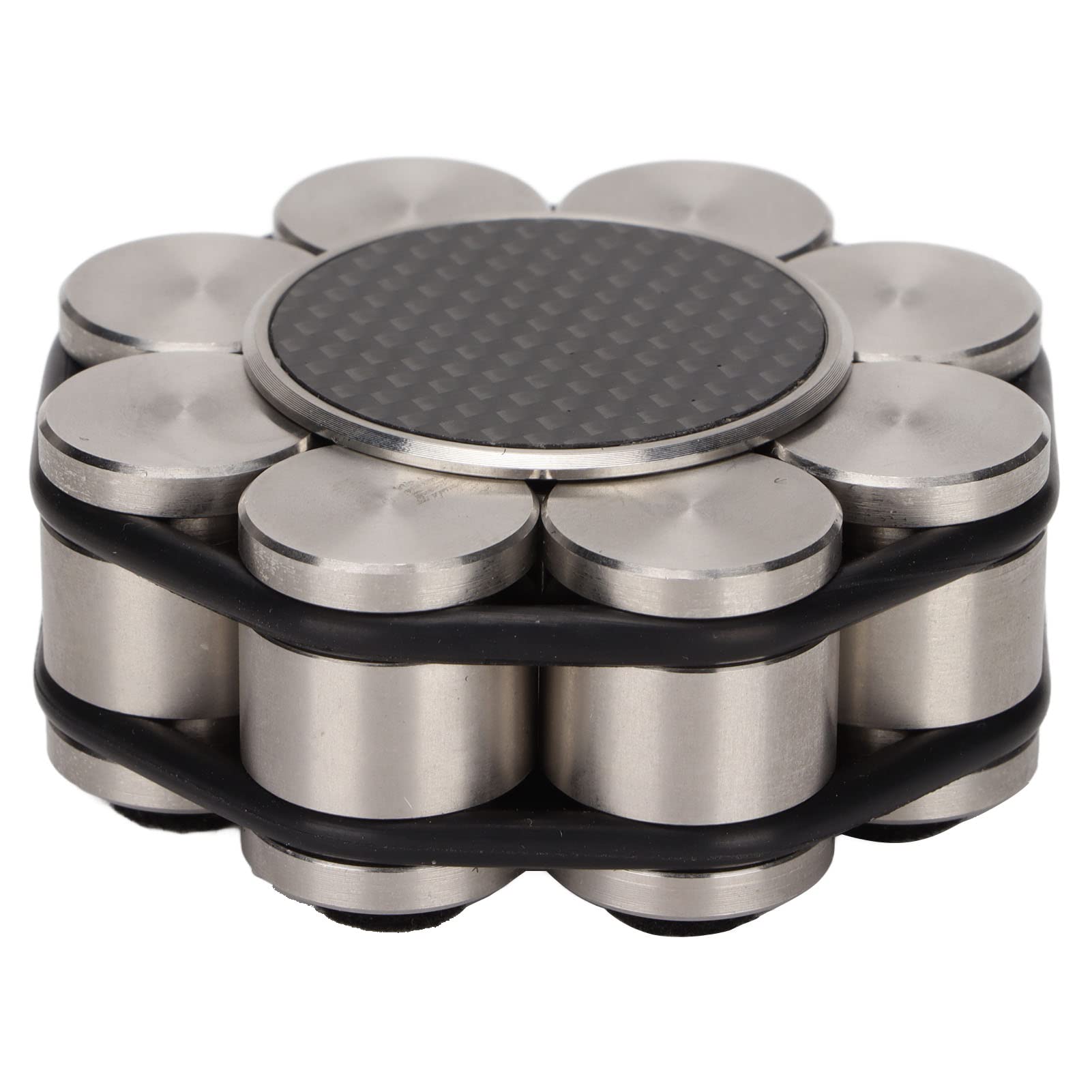 Stabilizzatore Di Disco, Stabilizzatore Per Giradischi Con Morsetto Per Peso In Acciaio Inossidabile Con Base In Silicone Per Smorzamento Delle Vibrazioni E Miglioramento Della Qualità Del