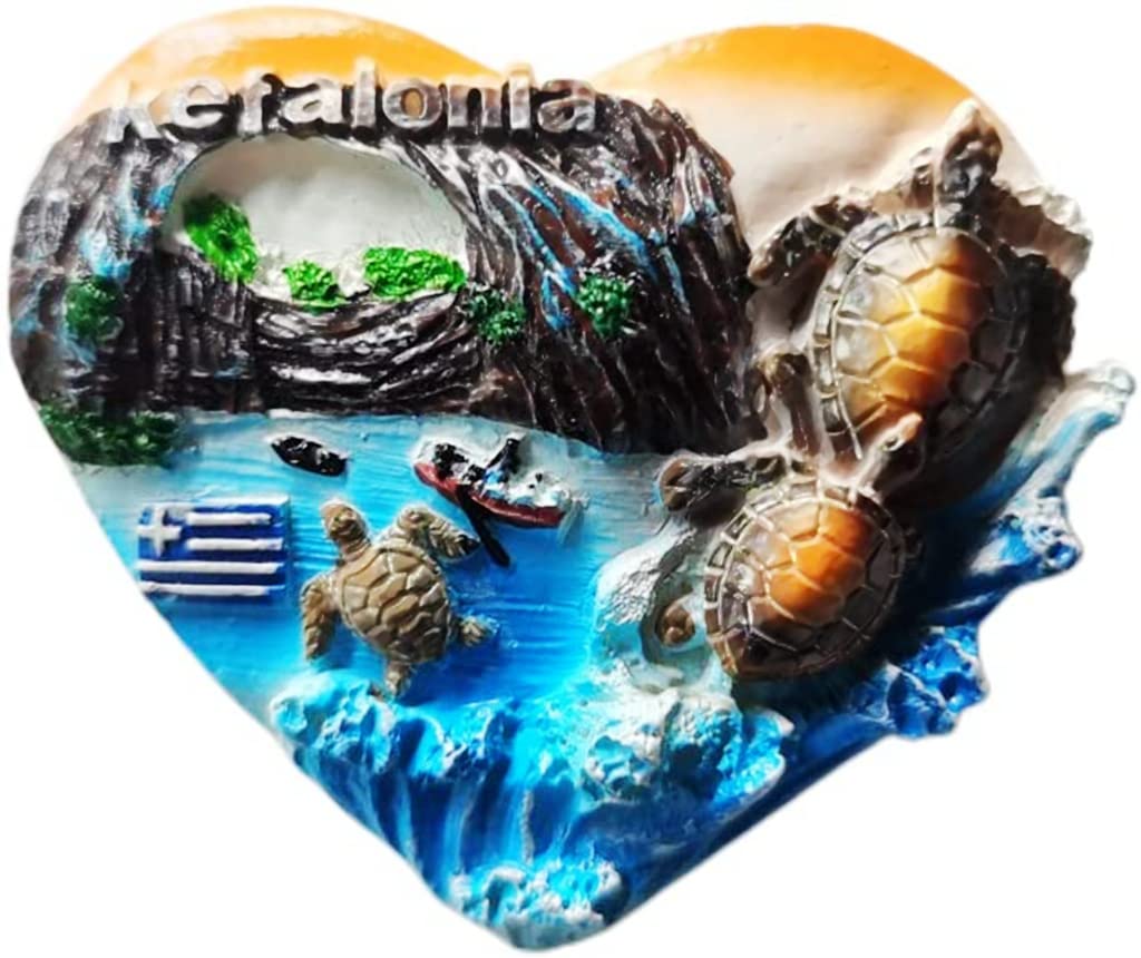 Altko Sz-2618 Kefalonia Greece Kefalonia Magnet Fridge Refrigerator Magnet Decoration Sticker Souvenir Resin Crafts Kitchen Whiteboard