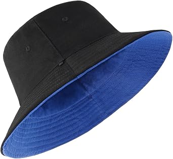 Zylioo XXL Bucket Hat for Big Heads, Reversible Fishing Sun Hat
