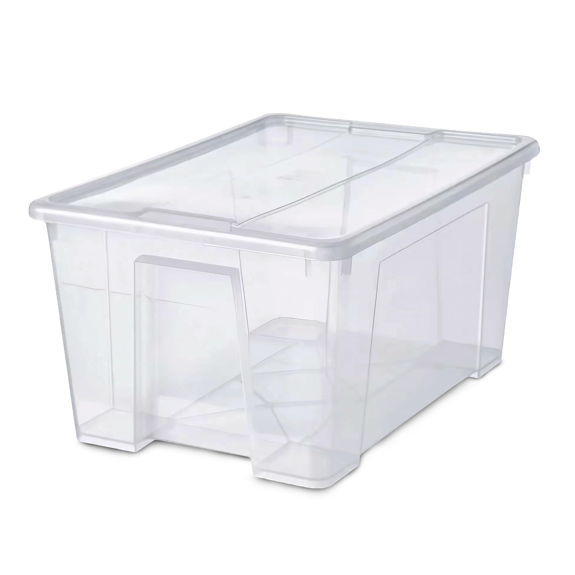 Home Stuff Clear Box With Lid, Transparent Basket Bin Home Perfect For Storing Everything,Store Organizer,