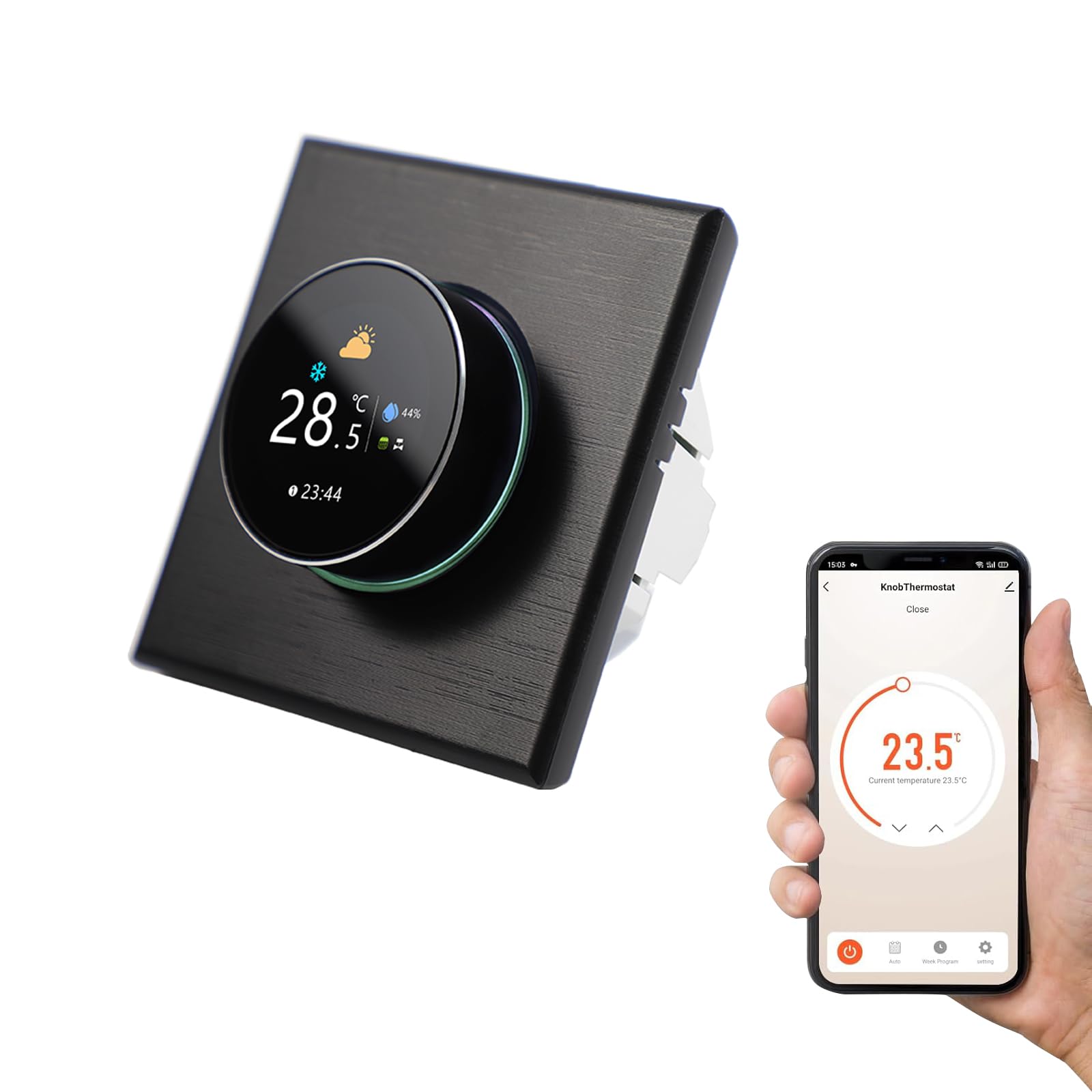 Termostato Calefaccion Programable Termostato Smart Knob Para Aire