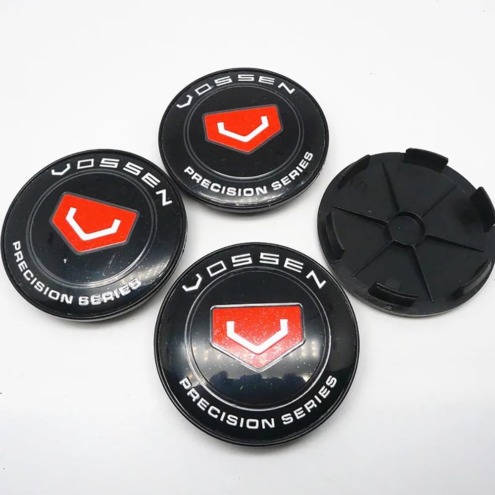 Obong G-68Mm 4Pcs Car Hub Centre Caps Wheel Center Cap Compatible With For 68Mm Vossen Wheel Center Hub Caps Decoration Accessories,